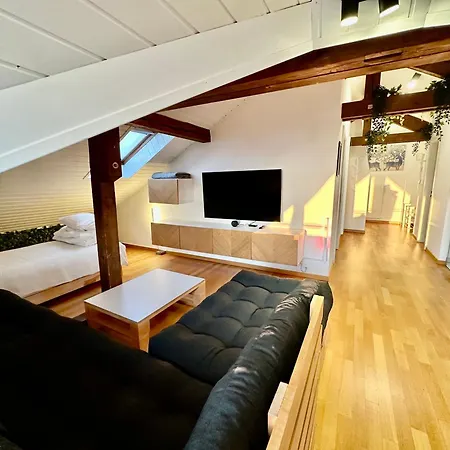 アパート Cosy Roof Flat Close Lausanne Center - Es *